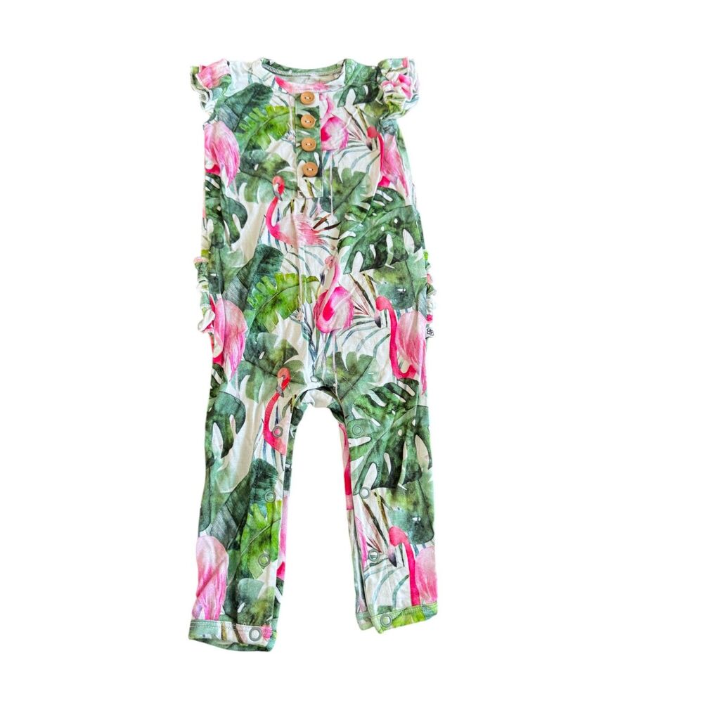 Bums and Roses Mother of the Flocking Year Ruffle Butt Romper 6-9 Months NWOT*